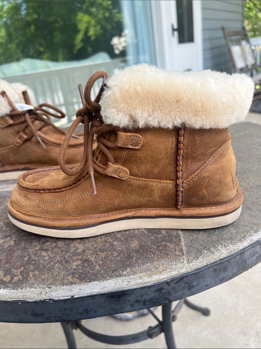 UGG Cypress 1007709 Chestnut moccasin Boots Womens Sz 7 Casual Or Winter - Picture 8 of 11
